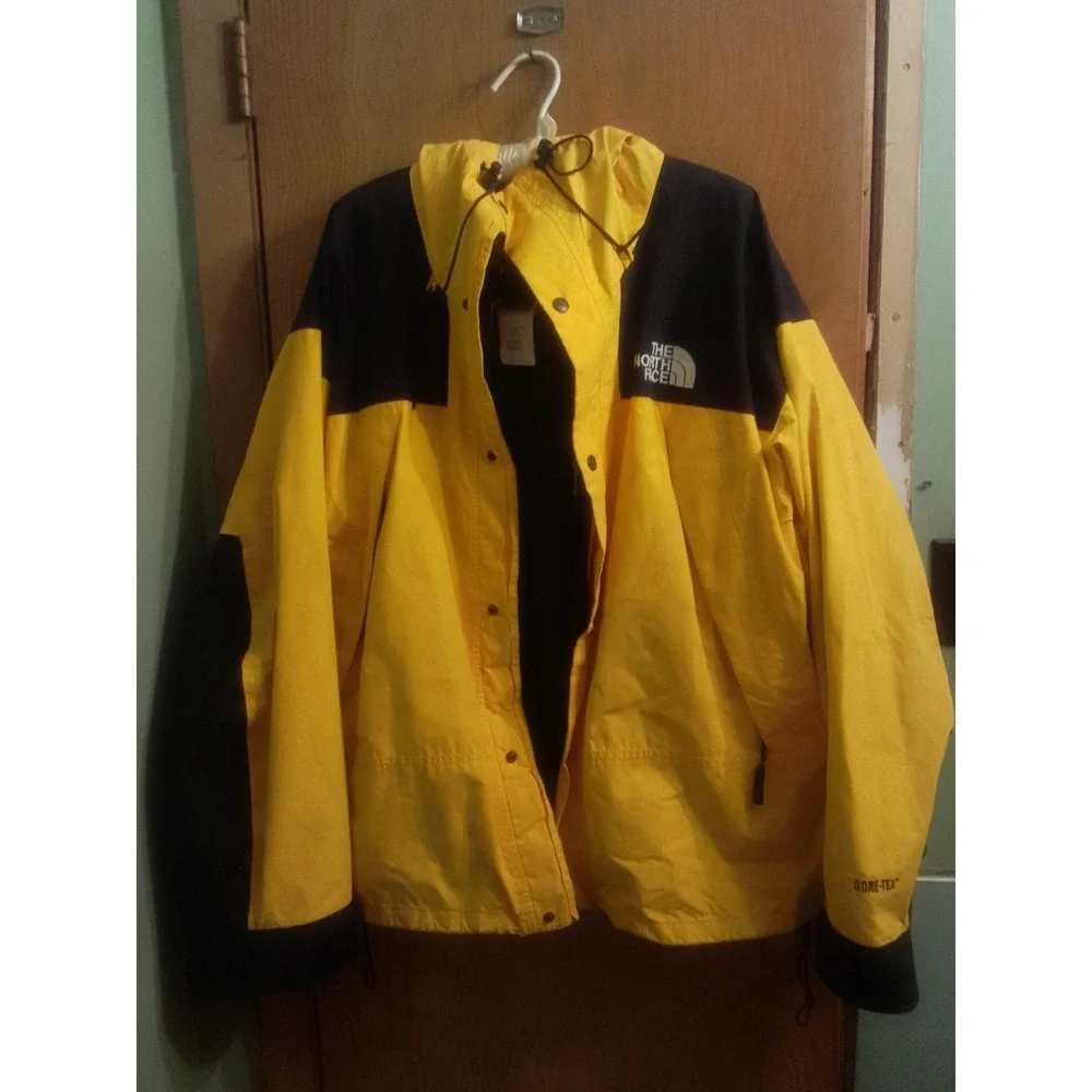 Mens The Northface Gore Tex Yellow Mountains Jacket Outer Color Yellow No...